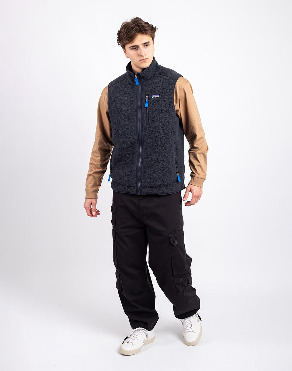 Gilet rétro à poils longs (hommes)