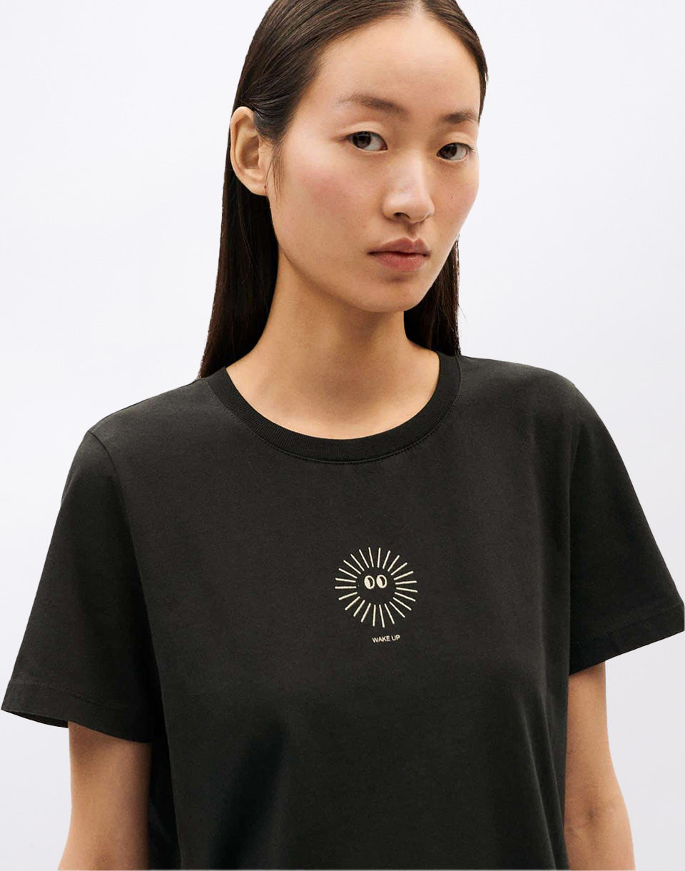 T-shirt soleil noir ida