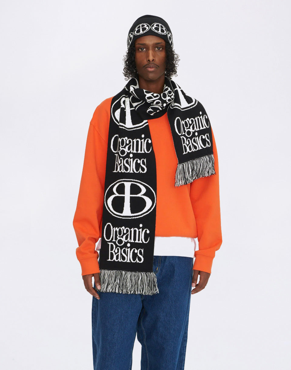 Écharpe jacquard en tricot doux