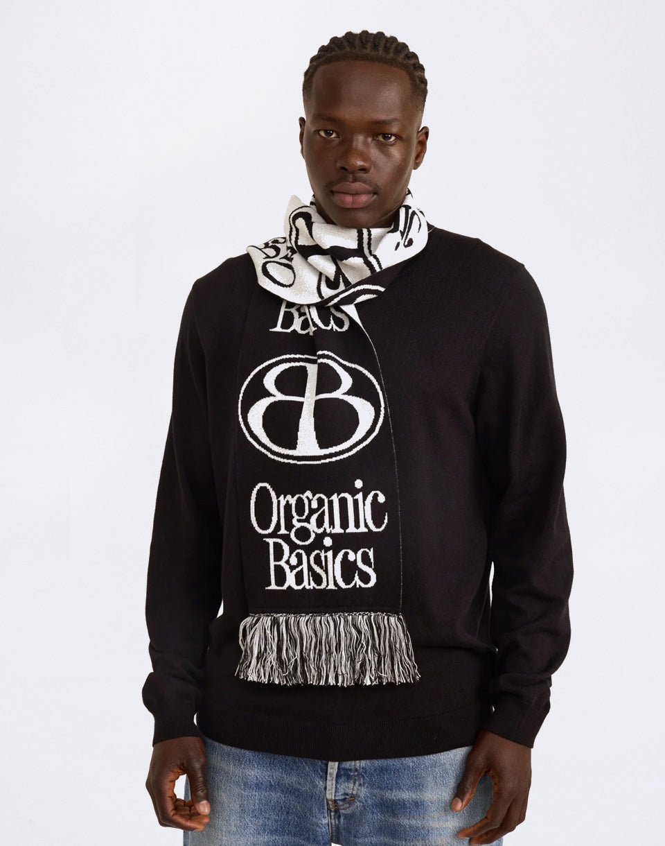 Écharpe jacquard en tricot doux