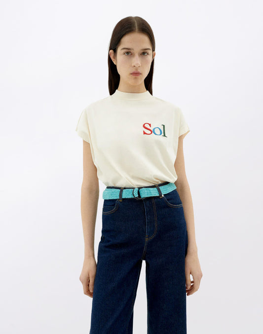 White T-Shirt Sun Type Volta