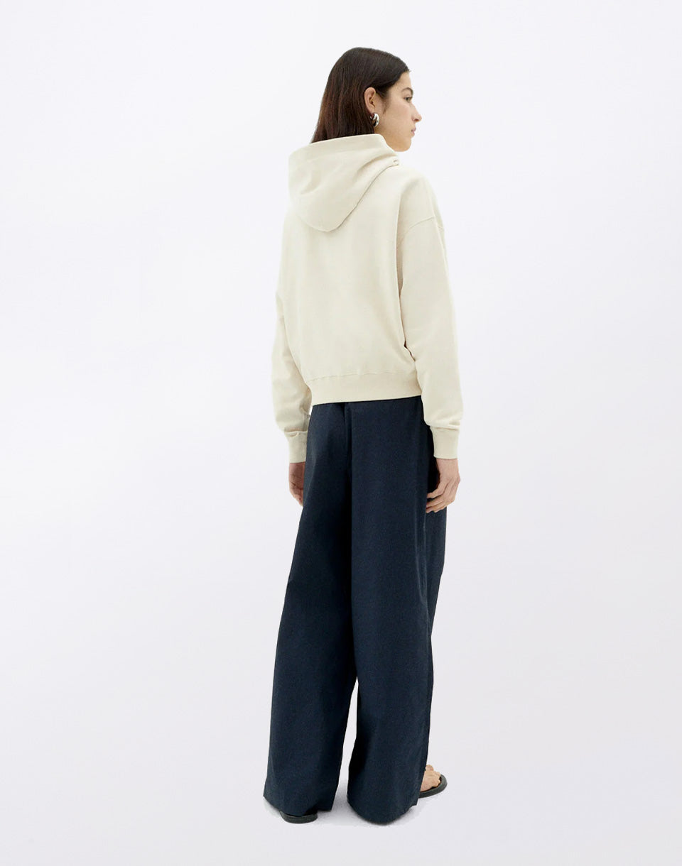 White Hooded Sweatshirt Sun Type Valeria