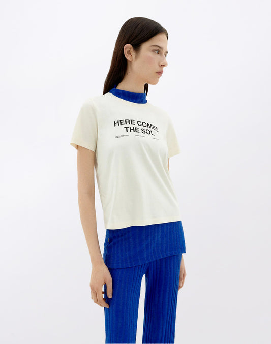 White Classic Sun T-Shirt Ida