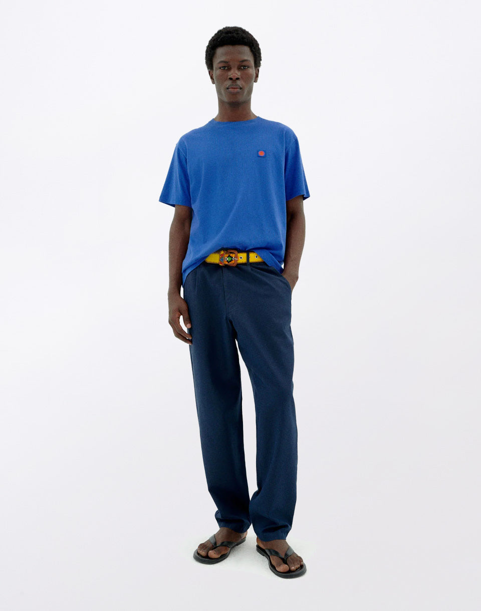 Blue T-Shirt Sun Brown Back