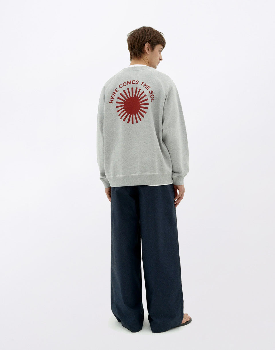 Sweat-shirt Pepe Sun Retro Gris