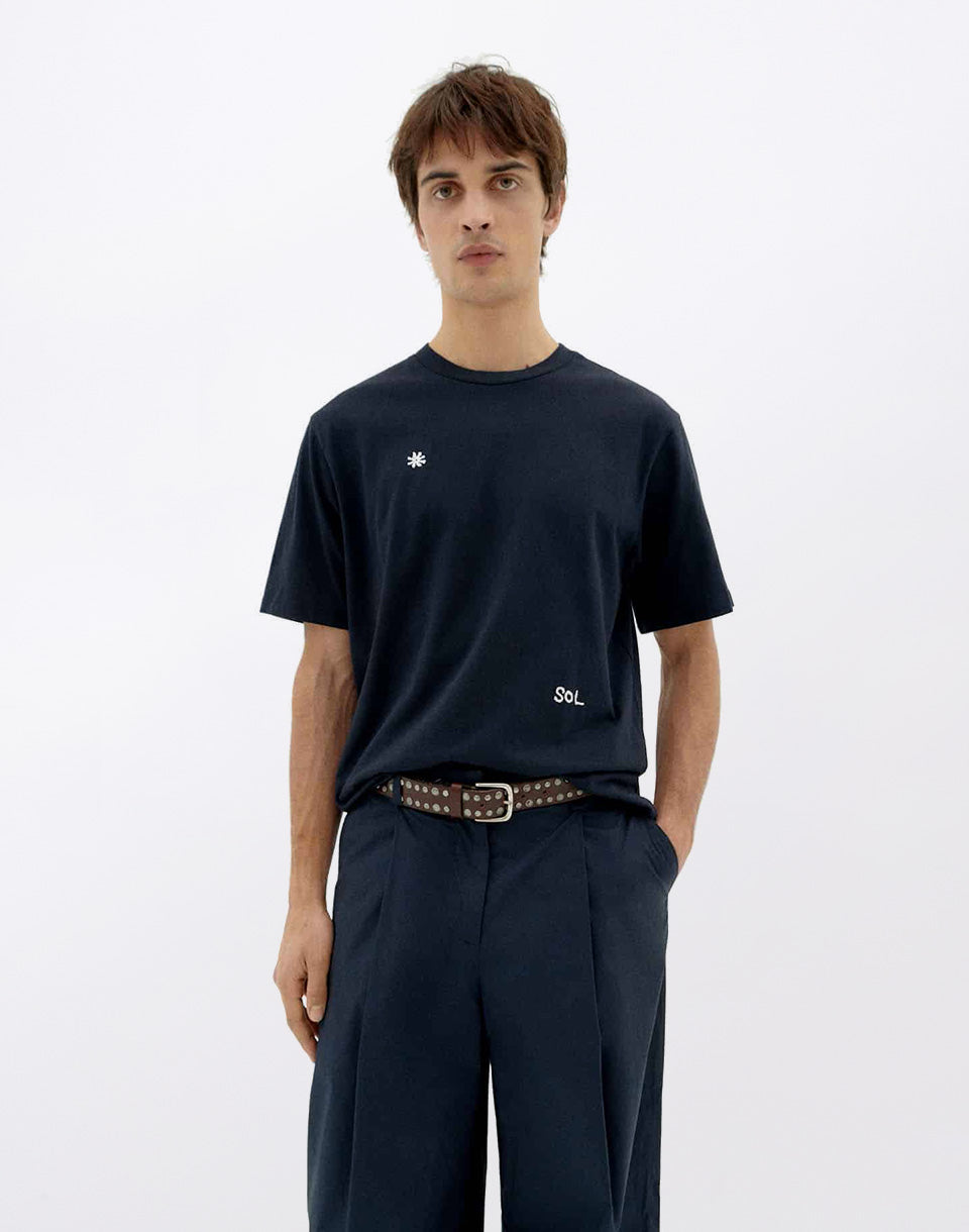 T-shirt bleu marine Zach Solsol