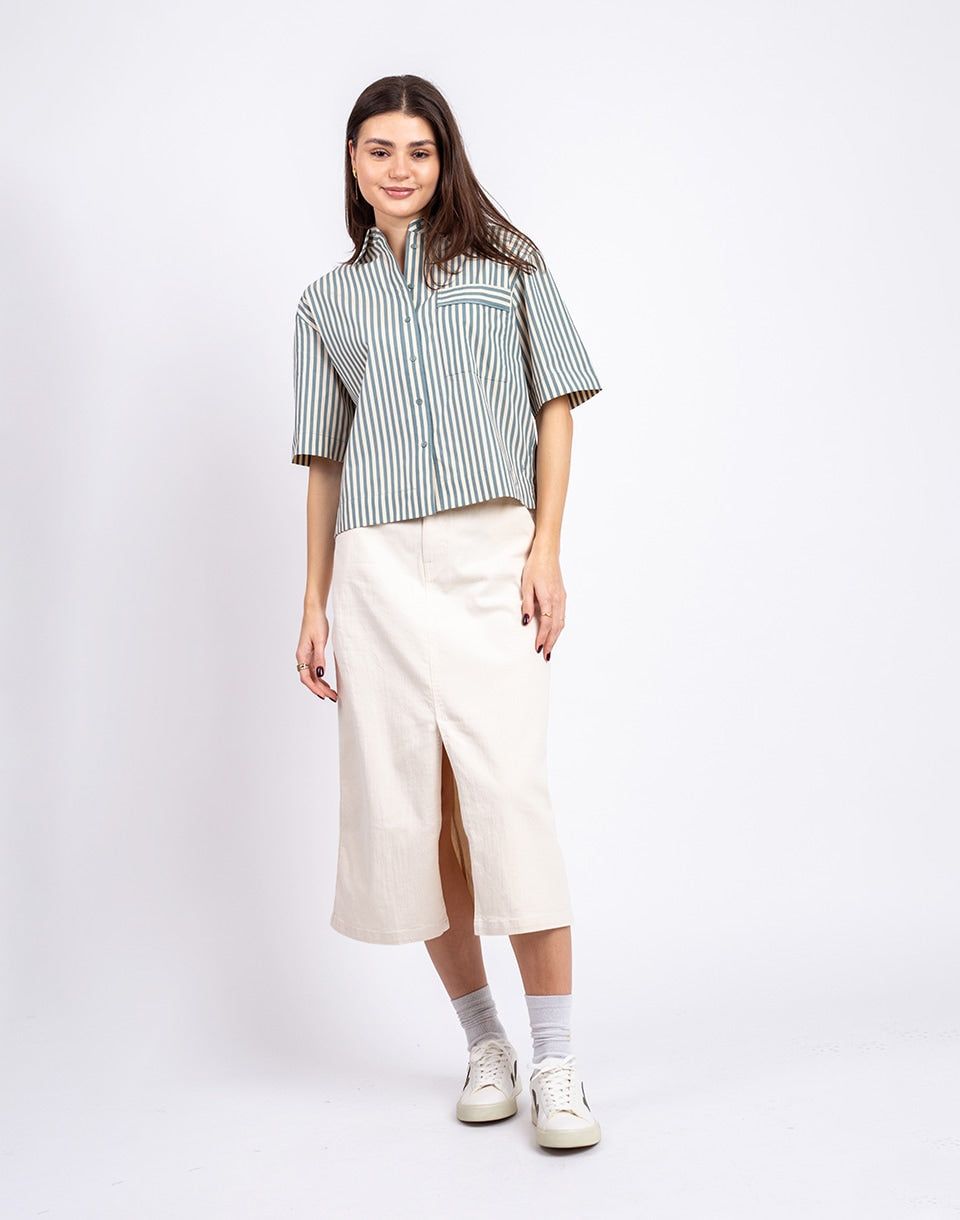 Denim Midi Skirt