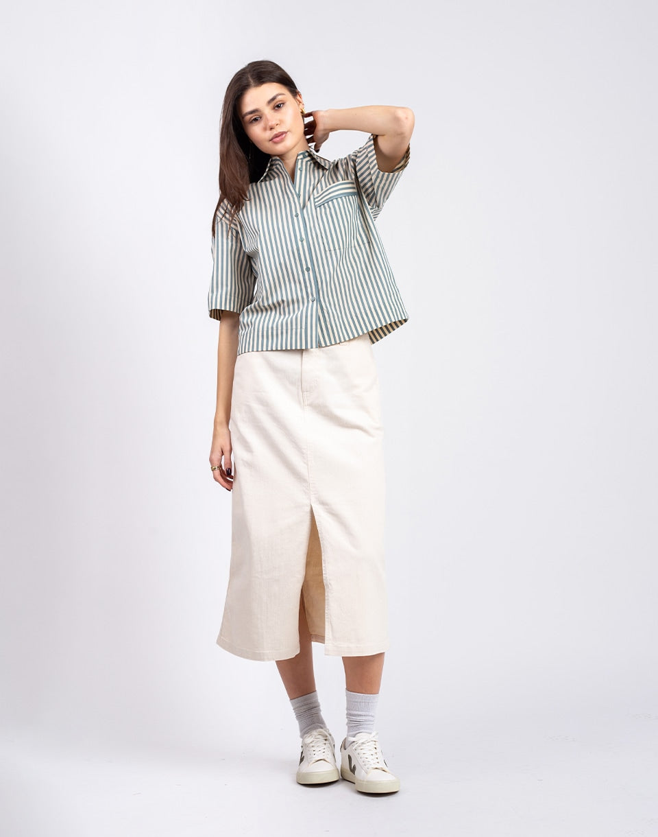 Denim Midi Skirt