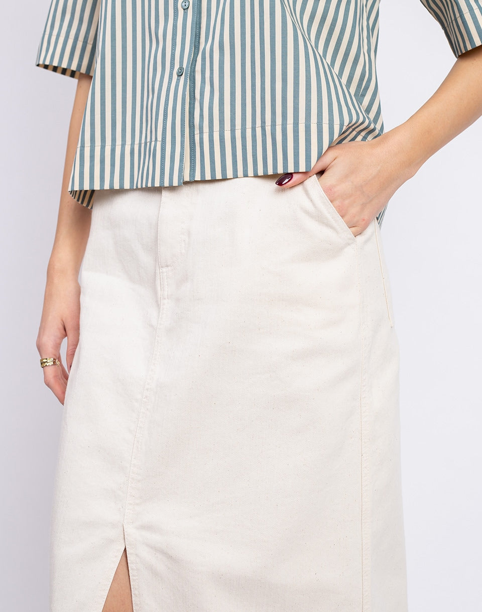 Denim Midi Skirt