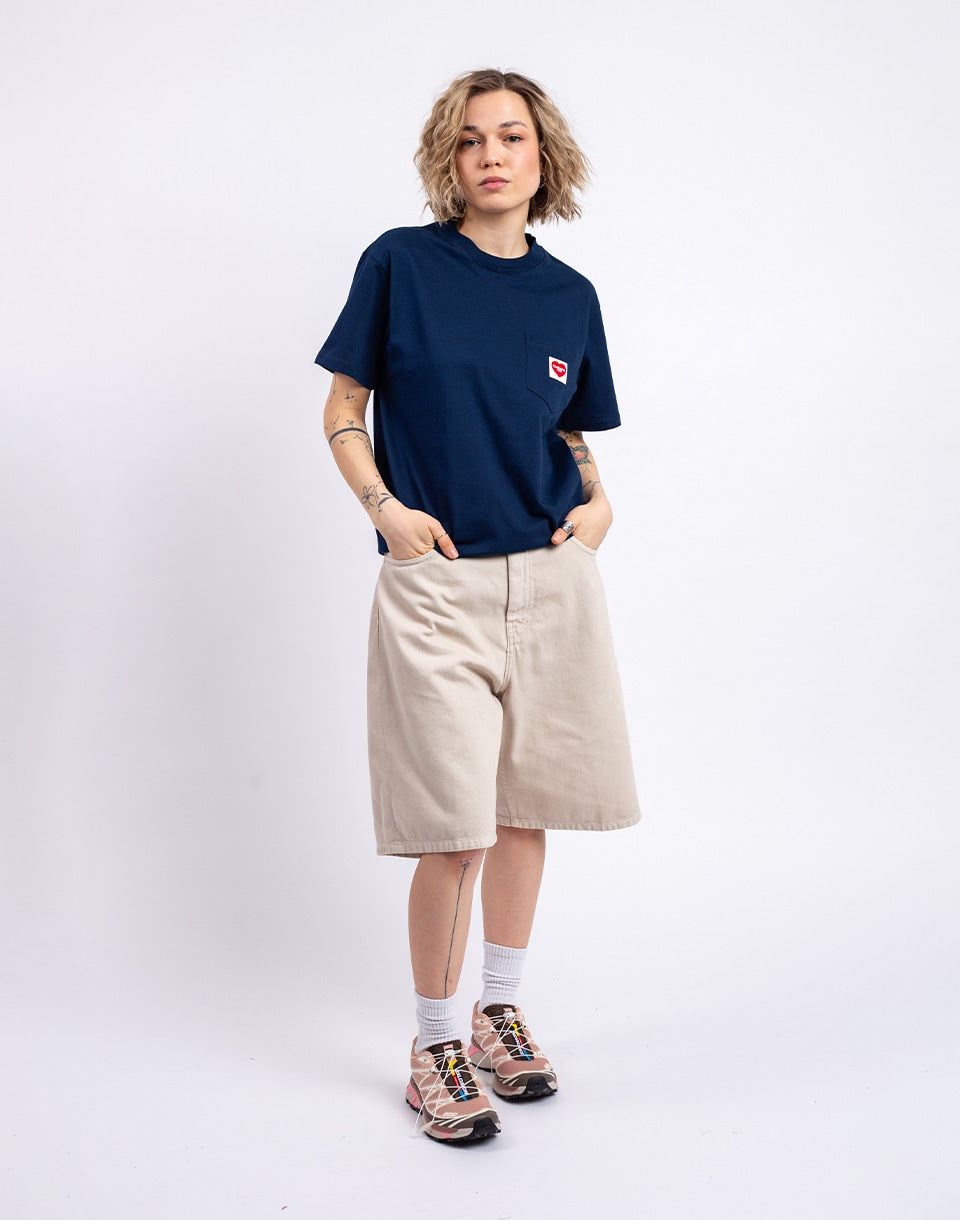 T-shirt à poche cœur pour femme
