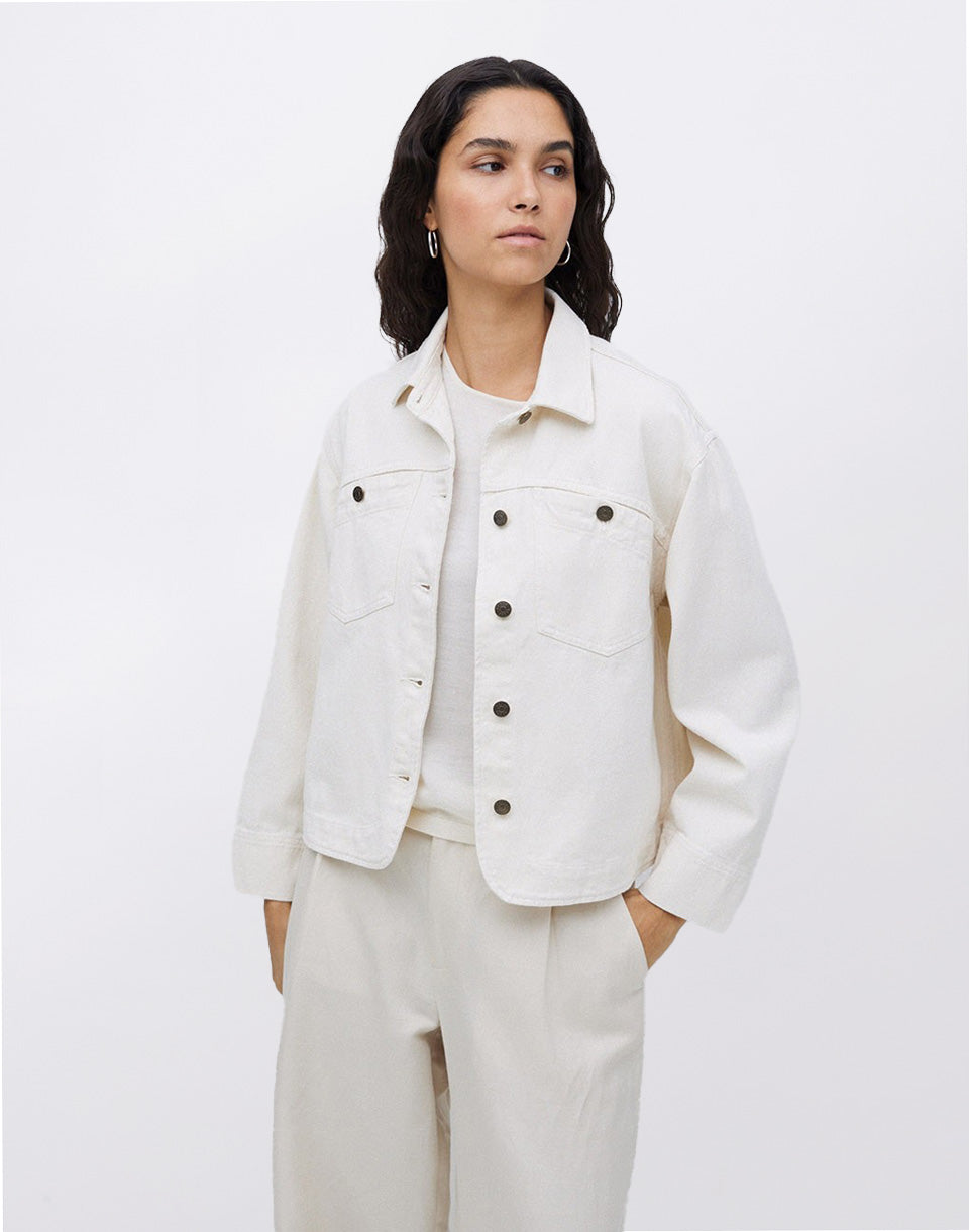 Veste en jean brut
