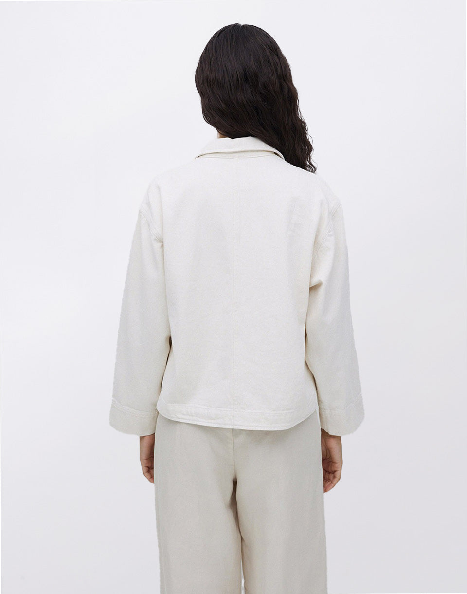 Veste en jean brut