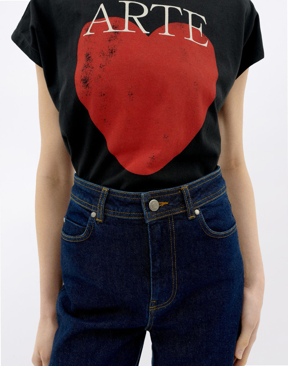 T-shirt Volta noir Art &amp; Love