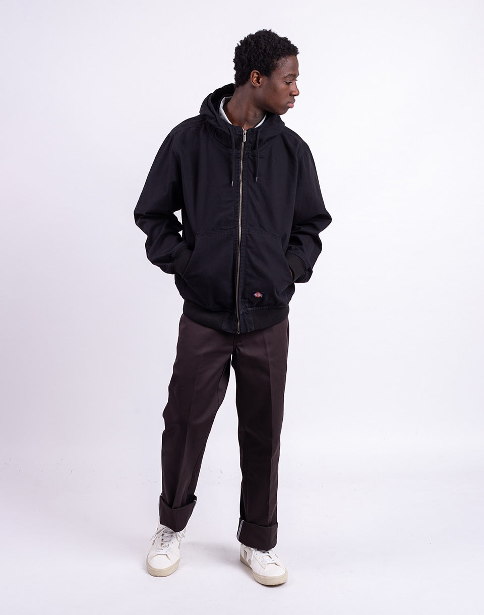 Veste à capuche en toile de canard non doublée