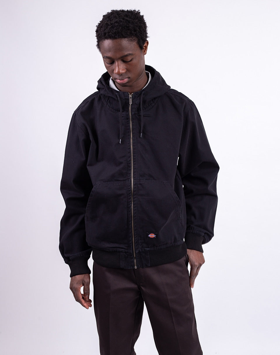 Veste à capuche en toile de canard non doublée