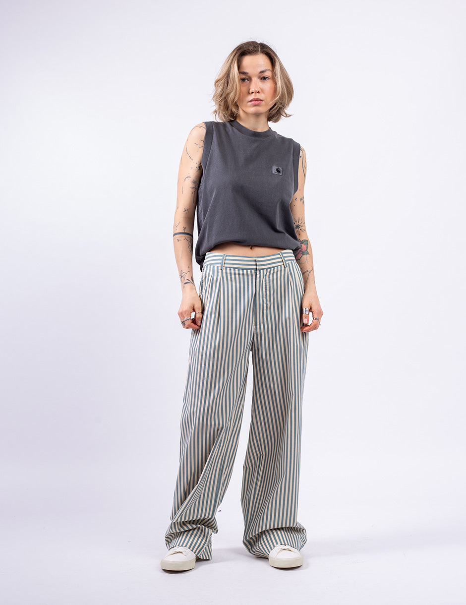 Poplin Wide-Leg Trousers