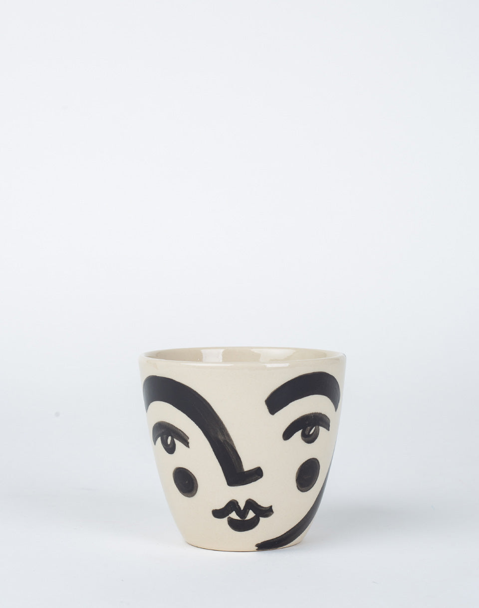 Coupe à visage peint - Noir avec joues