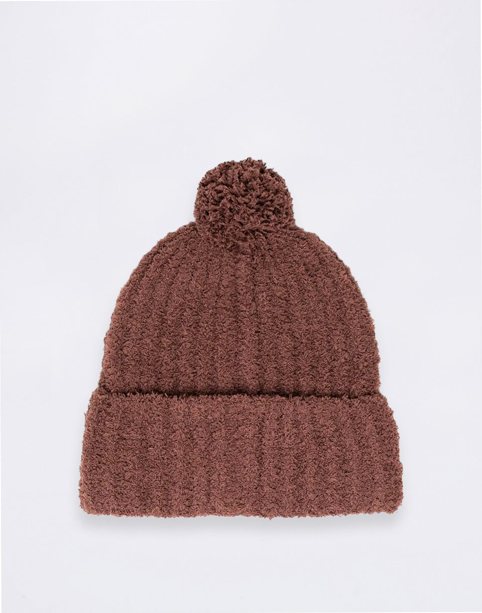 Boucle Pom Solid Beanie