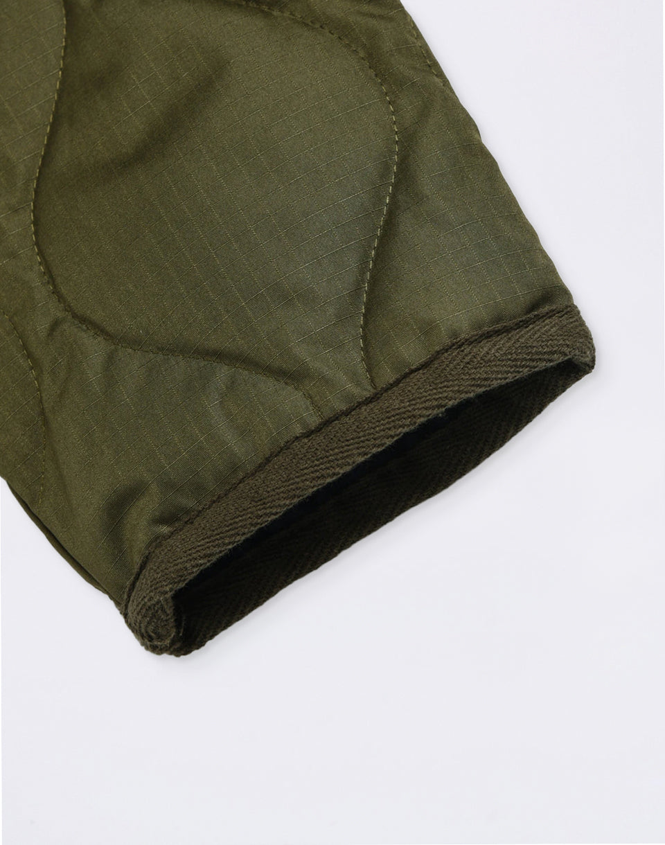 Unisex Military W-Zip V-Neck Down Jacket