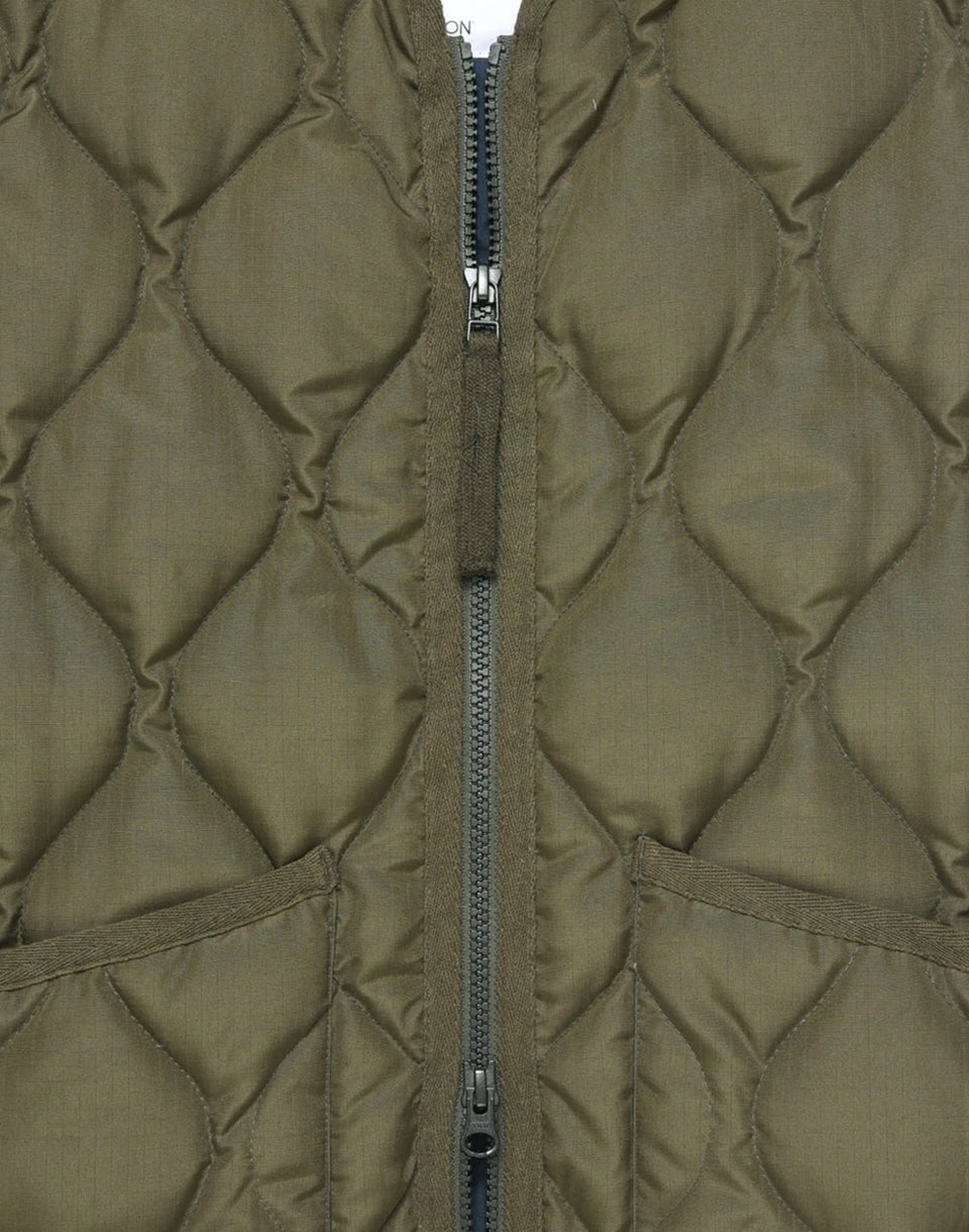 Unisex Military W-Zip V-Neck Down Jacket