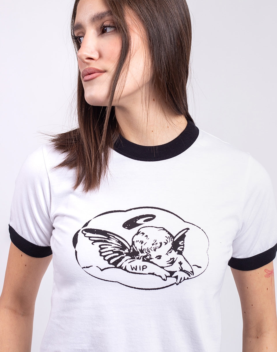 W' S/S Reminiscing Ringer T-Shirt