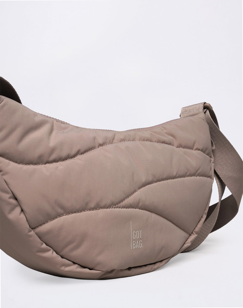 Wavy Puffer Shoulder Bag