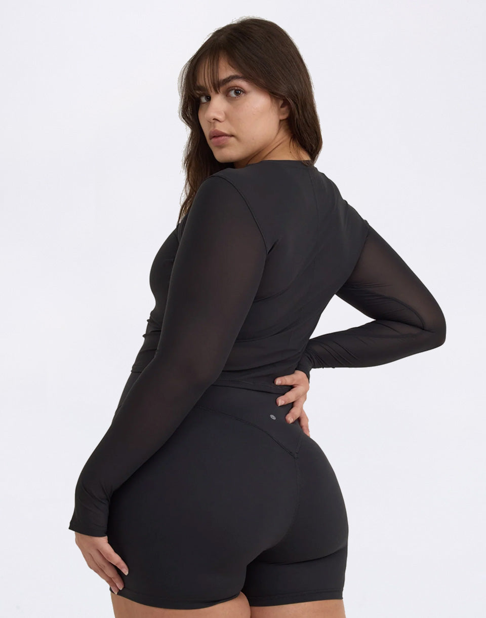 Active Mesh Long  Sleeve Tee