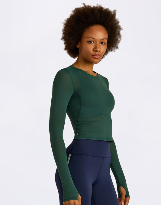 Active Mesh Long  Sleeve Tee