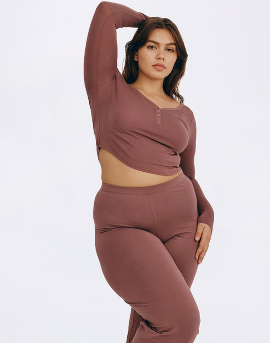 Core Sport Henley Long-Sleeve Tee