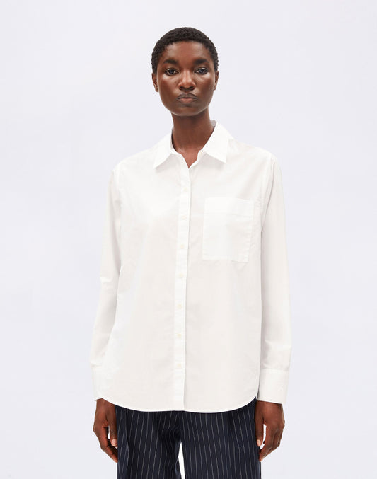 Loose Poplin Shirt Blouse