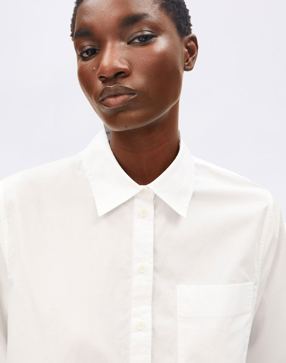 Loose Poplin Shirt Blouse