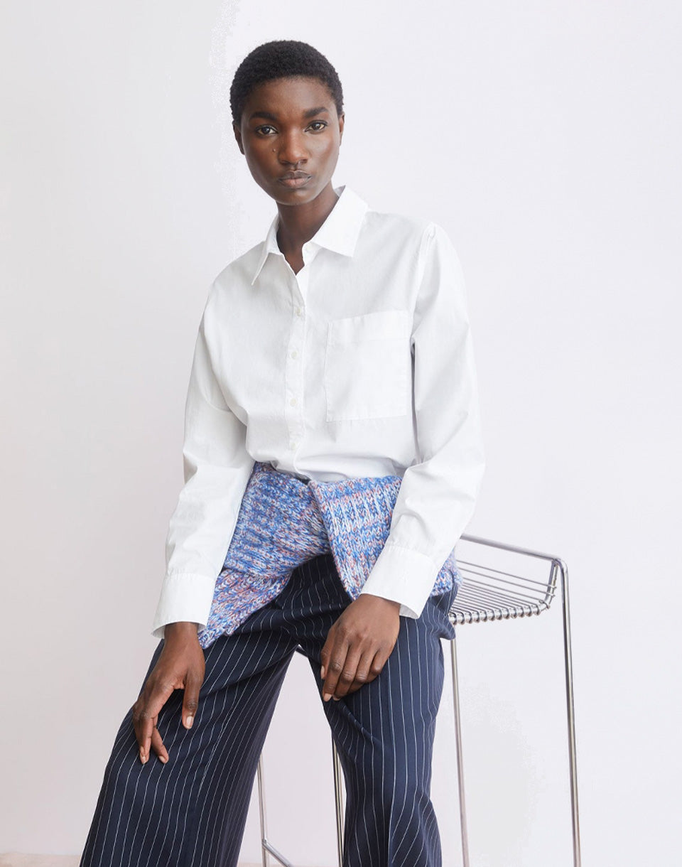 Loose Poplin Shirt Blouse