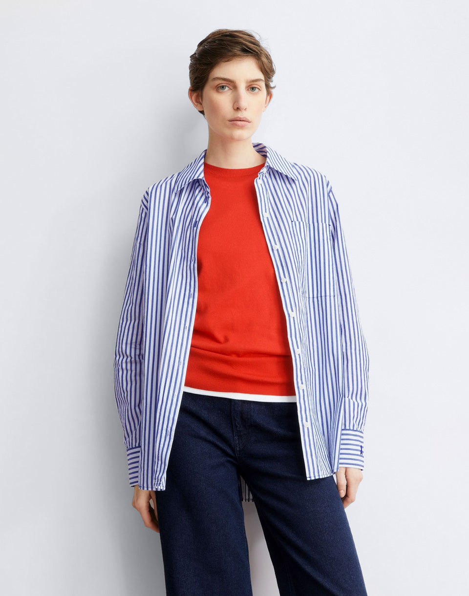 Striped Loose Fit Blouse