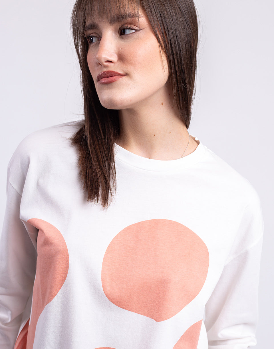 Flower Contrast Emily Tee