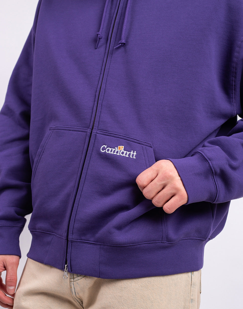 Hooded WIP Label Sweat Jacket