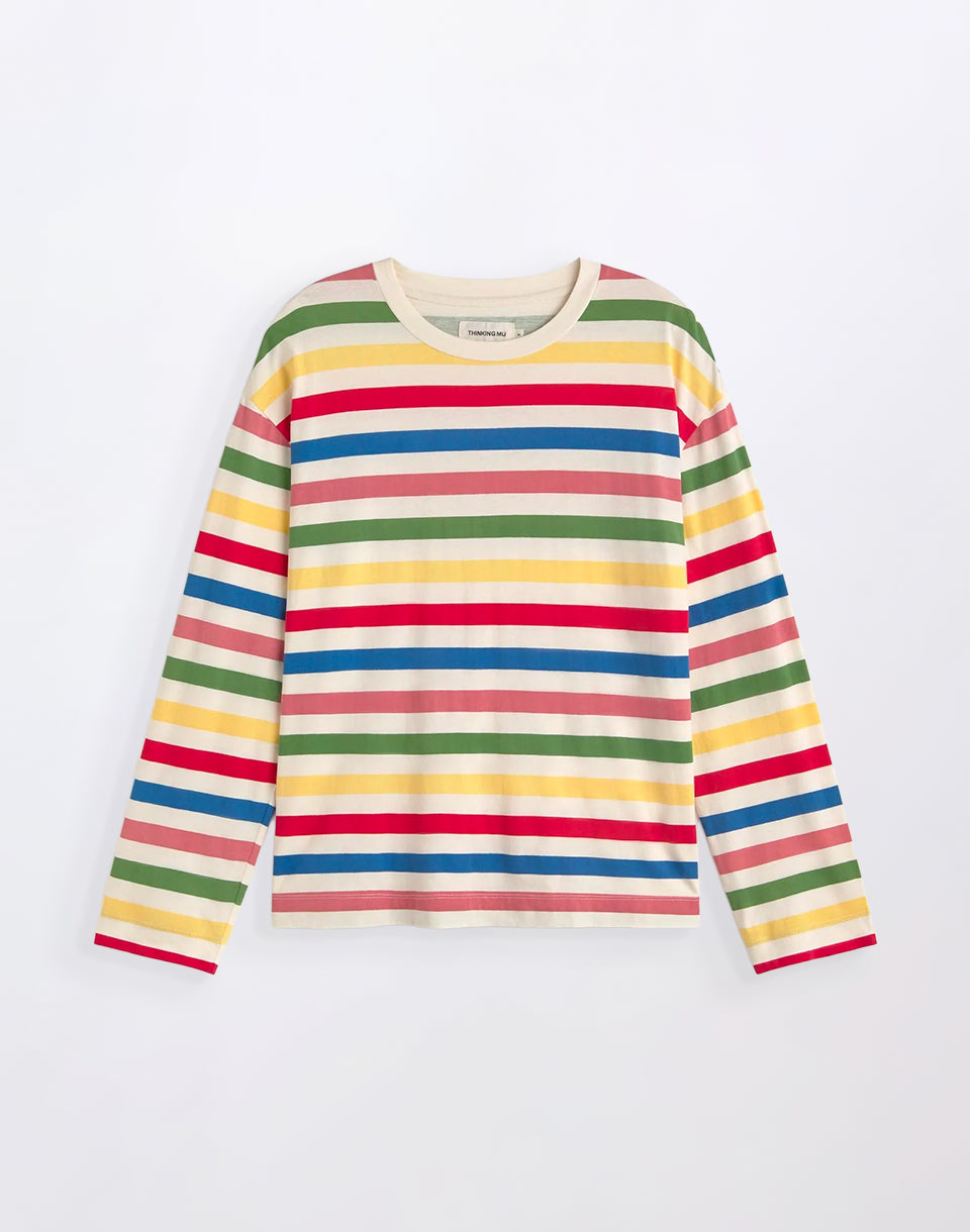 Emily Multicolor Striped Long Sleeve T-Shirt