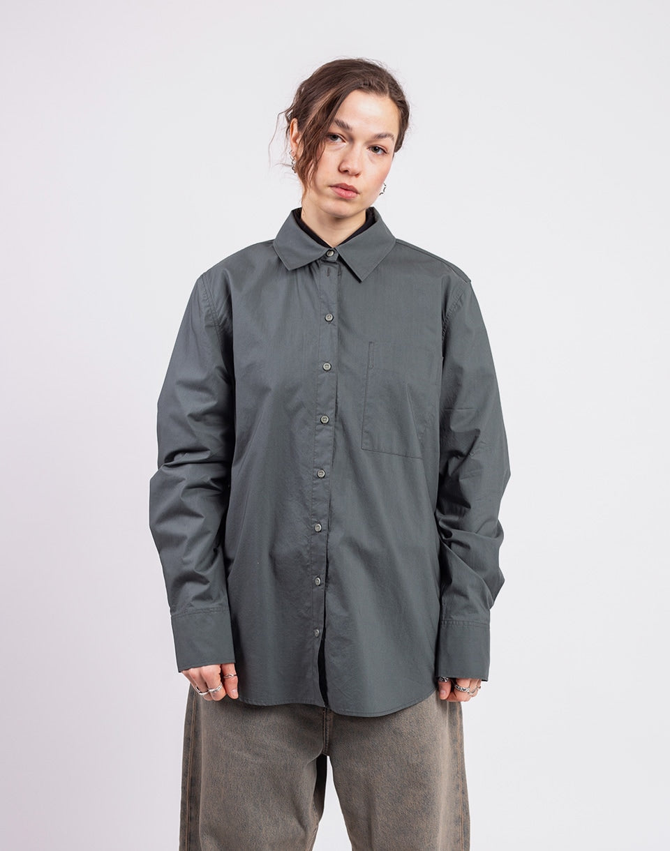 Loose Poplin Shirt Blouse