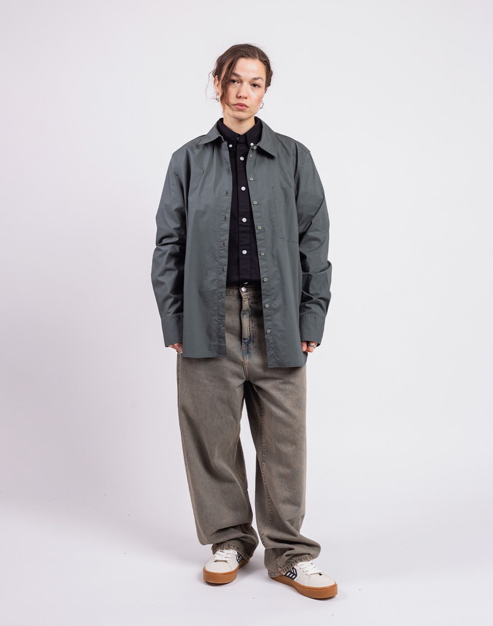 Loose Poplin Shirt Blouse