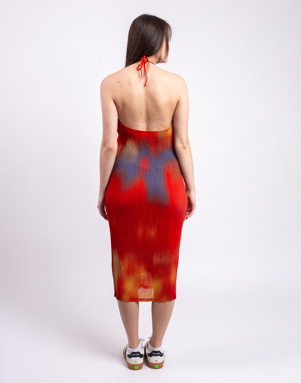 Flowers Pleated Miriam Dress