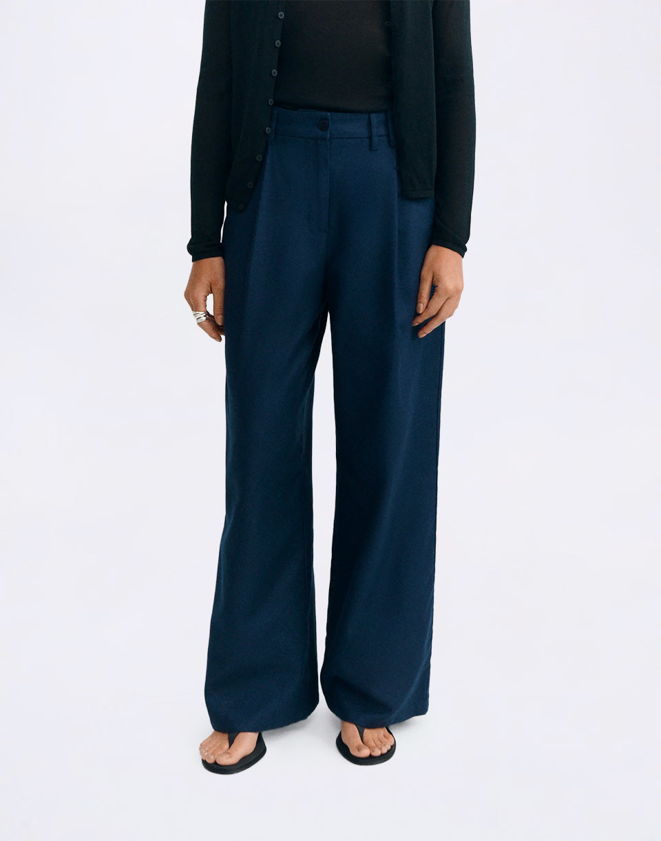 Navy Hemp Molly Pants