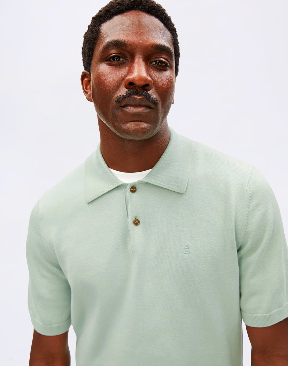 Shortsleeve Knit Poloshirt