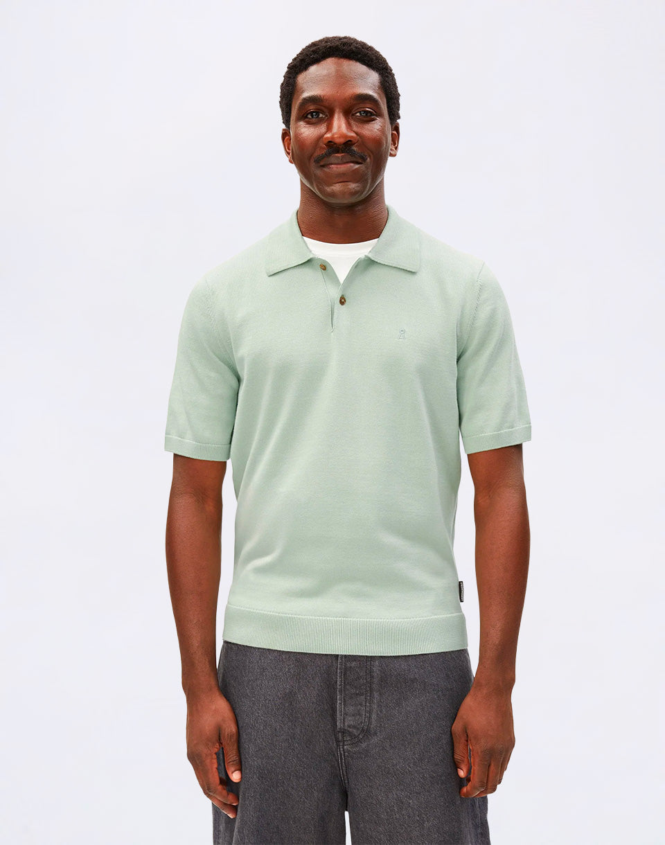Shortsleeve Knit Poloshirt
