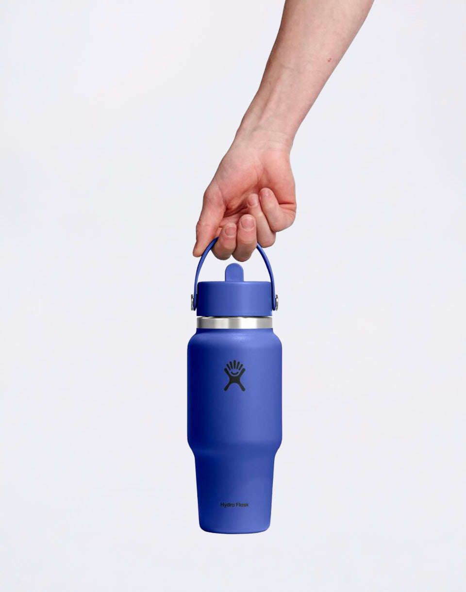 Wide Mouth Travel Bottle with Flex Straw Cap (710 ml)