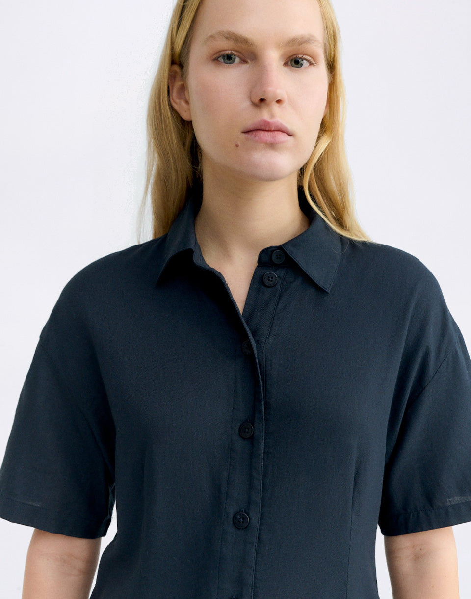 Navy Fish Patch Roberta Jumpsuit