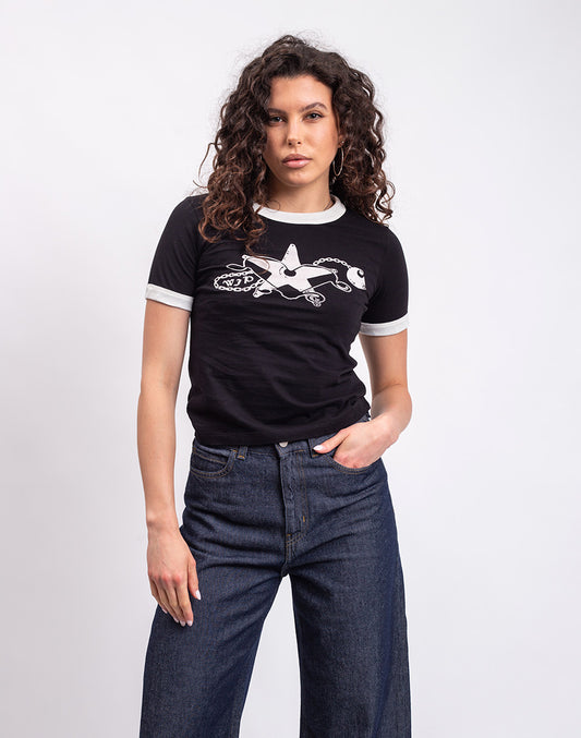 W' S/S Outlaw Star Ringer T-Shirt
