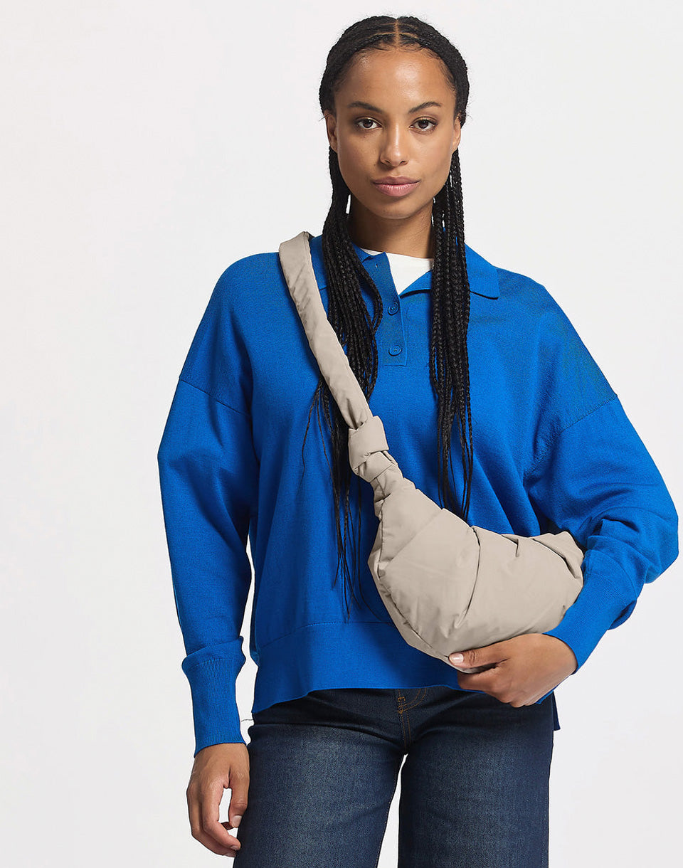 Pleat Moon Bag Small