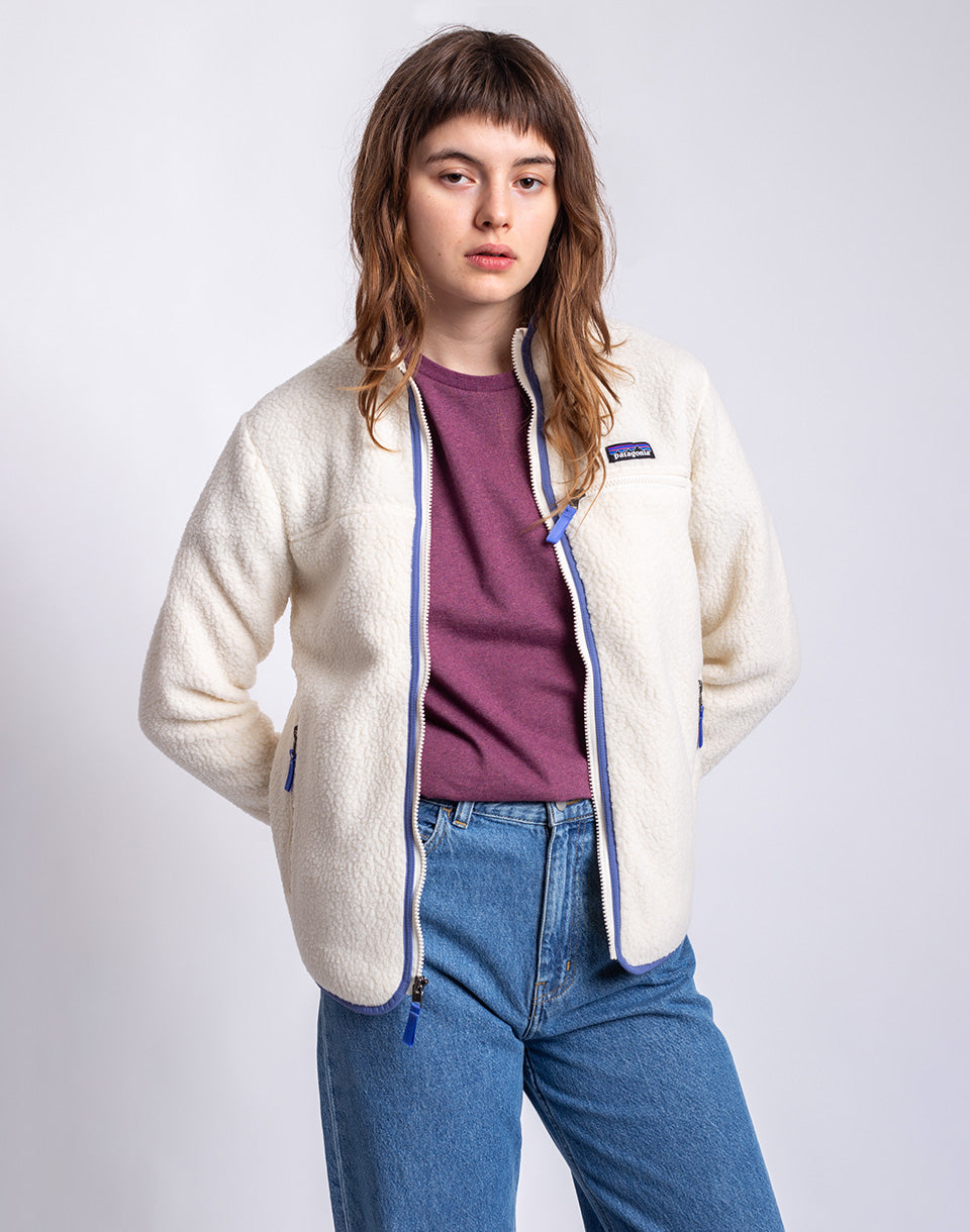 Veste rétro à poils longs (femmes)