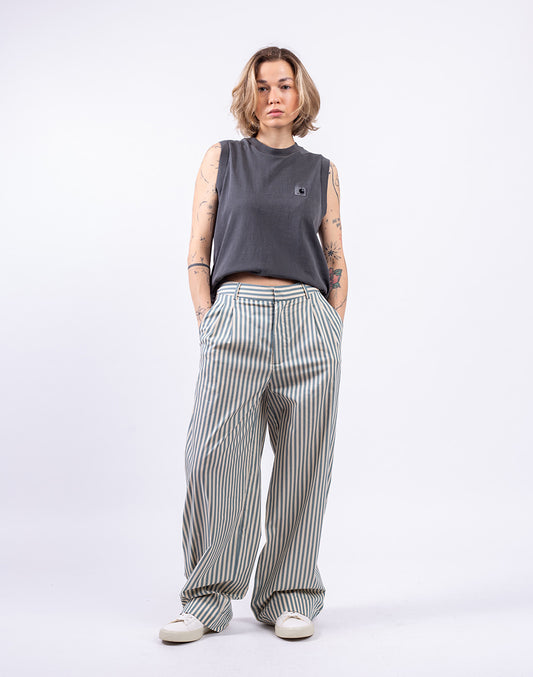 Pantalon large en popeline