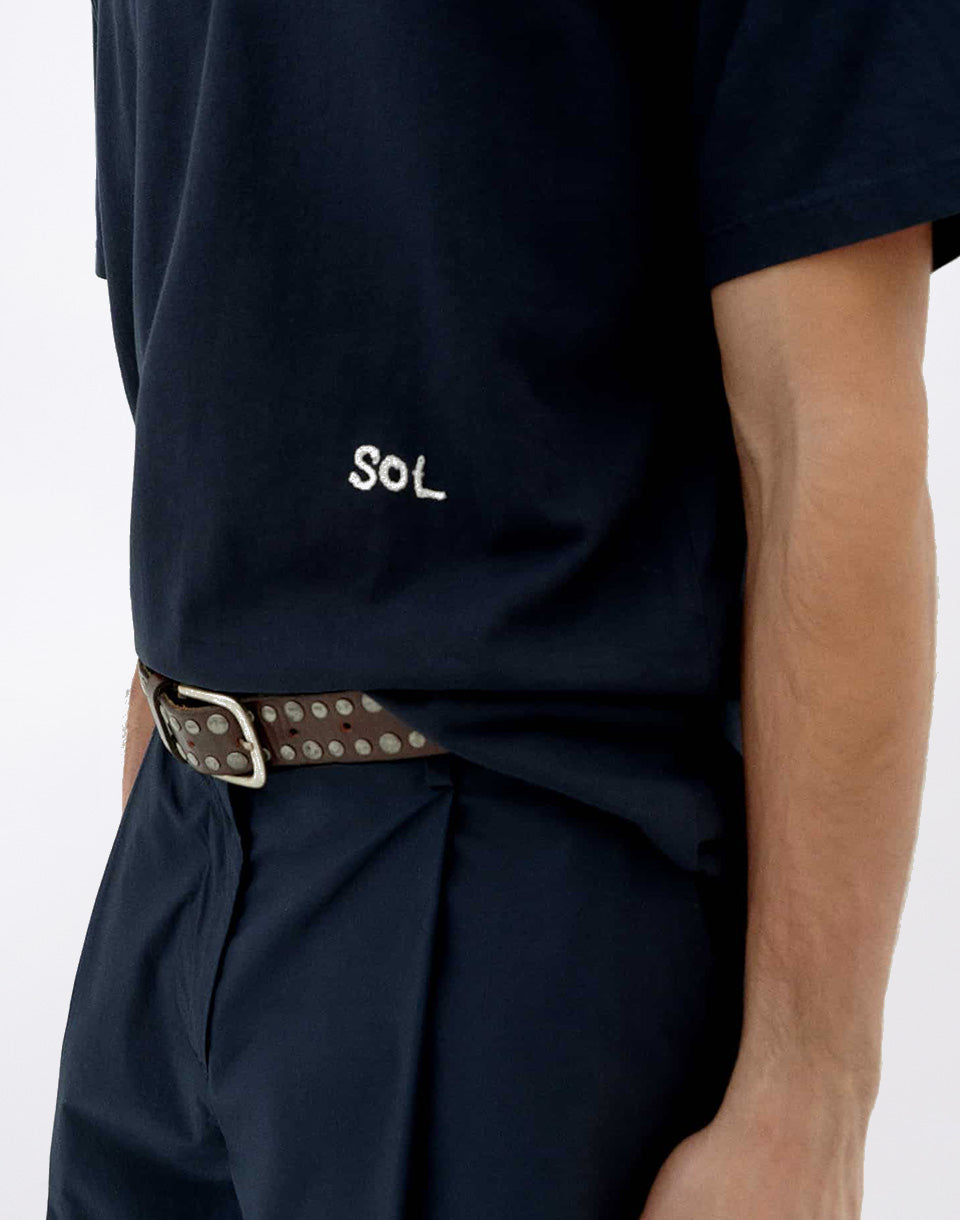 T-shirt bleu marine Zach Solsol