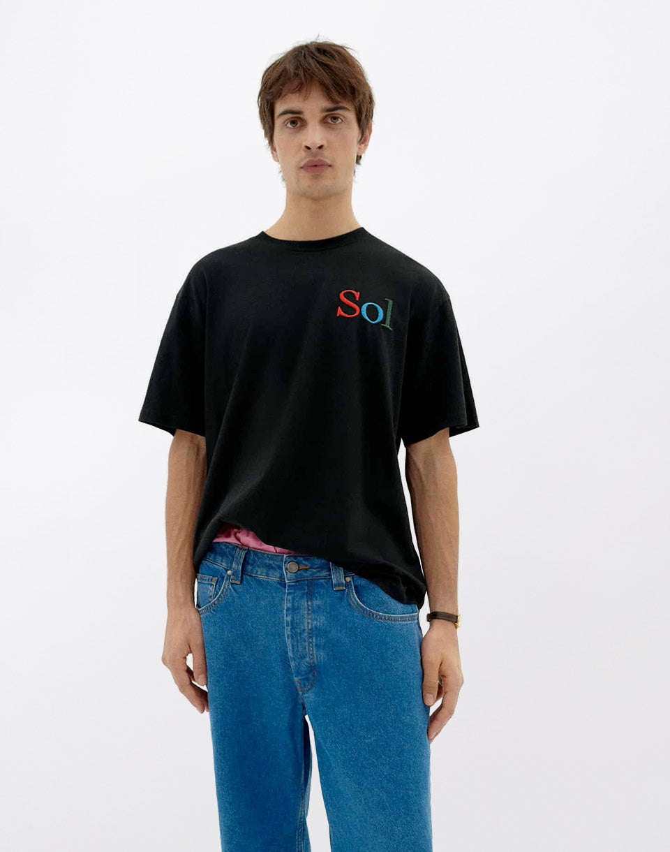 T-shirt noir Sun Type Aaron